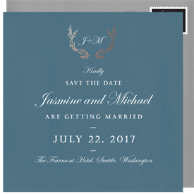 'Gilded Olives' Wedding Save the Date