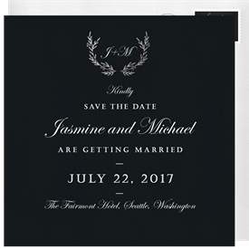 'Gilded Olives' Wedding Save the Date