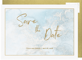 'Marbled Watercolor' Wedding Save the Date