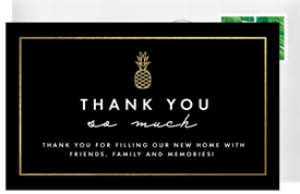 'Welcome Palms' Housewarming Party Thank You Note