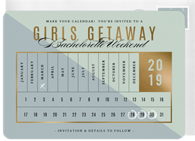 'Girls Getaway' Bachelorette Party Save the Date