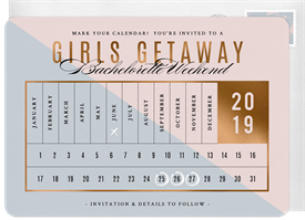 'Girls Getaway' Bachelorette Party Save the Date