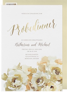 'Modern Romance' Rehearsal Dinner Invitation