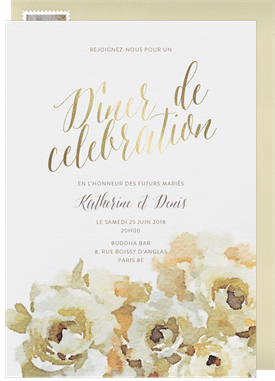 'Modern Romance' Rehearsal Dinner Invitation