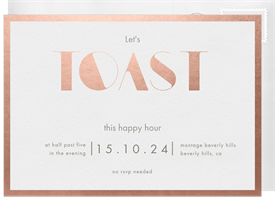 'Toast' Happy Hour Invitation