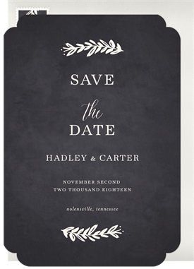 'Rustic Charm' Wedding Save the Date