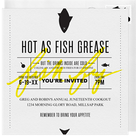 'Fish Fry' Juneteenth Invitation