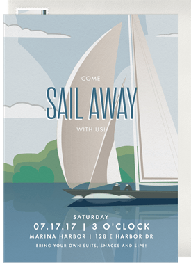 'Sail Away' Entertaining Invitation