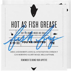 'Fish Fry' Juneteenth Invitation