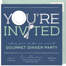 'You're Invited' Entertaining Invitation
