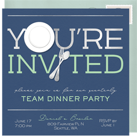 'You're Invited' Dinner Invitation