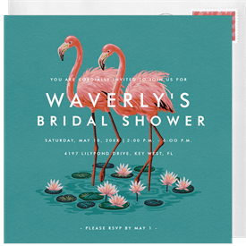 'Fab Flock' Bridal Shower Invitation