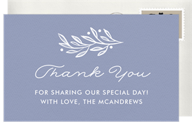 'Wedded Bliss' Wedding Thank You Note