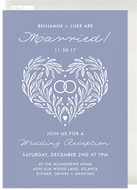 'Simple Wooded Bliss' Wedding Invitation