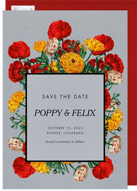 'Cheery Buttercups' Wedding Save the Date
