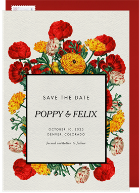 'Cheery Buttercups' Wedding Save the Date