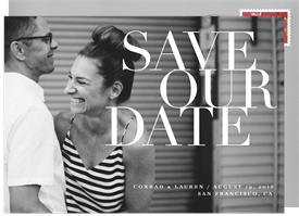 'Save Our Date' Wedding Save the Date