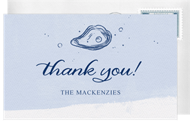 'Cocktails & Crustaceans' Entertaining Thank You Note