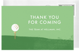 'On the Green' Golf Thank You Note