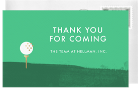 'On the Green' Golf Thank You Note