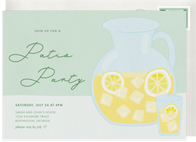 'Fresh Lemonade' Summer Party Invitation