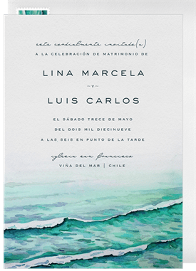 'Virgin Islands' Wedding Invitation