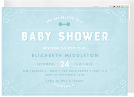 'Vintage Baby Rattle' Baby Shower Invitation
