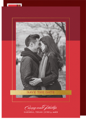 'Classic Border' Wedding Save the Date