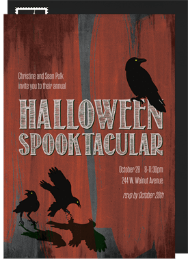 'Halloween Spooktacular' Halloween Invitation