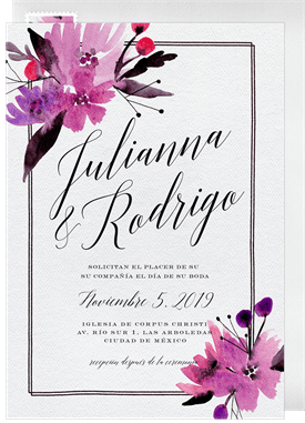 'Fall Florals' Wedding Invitation