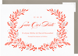 'Pine and Holly' Wedding Save the Date