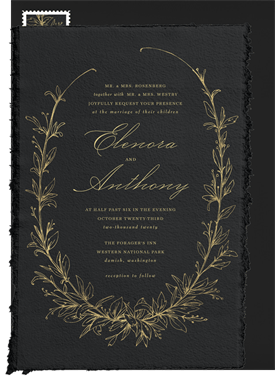 'Botanique' Wedding Invitation