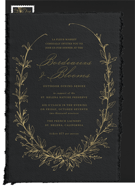 'Botanique' Business Invitation