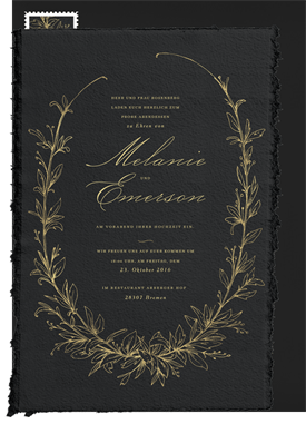 'Botanique' Rehearsal Dinner Invitation