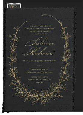 'Botanique' Rehearsal Dinner Invitation