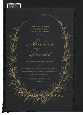 'Botanique' Rehearsal Dinner Invitation