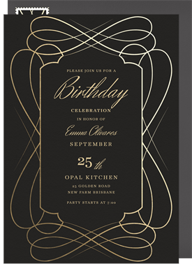 'Costumes & Cocktails' Adult Birthday Invitation