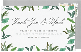 'Pretty Pastel Peonies' Wedding Thank You Note