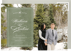 'Rustic Elegance' Wedding Save the Date