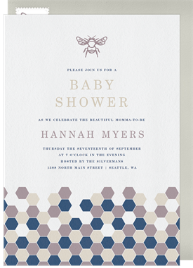 'Sweet Honeycomb' Baby Shower Invitation