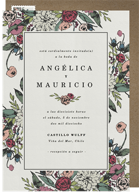 'Vintage Charm' Wedding Invitation