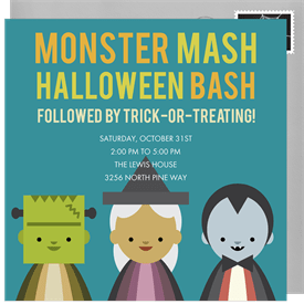 'Monster Mash' Halloween Invitation