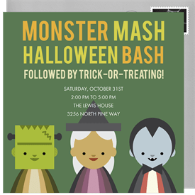 'Monster Mash' Halloween Invitation