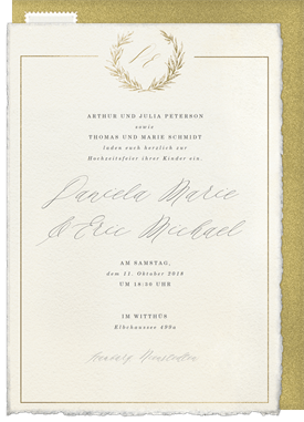 'Timeless Elegance' Wedding Invitation