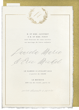 'Timeless Elegance' Wedding Invitation