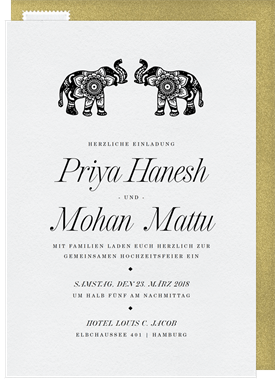 'Marvelous Mehndi' Wedding Invitation