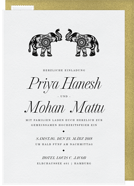 'Marvelous Mehndi' Wedding Invitation