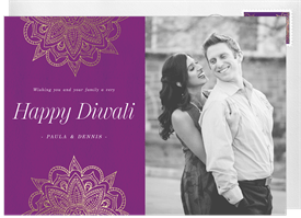 'Gilded Rangoli' Diwali Card