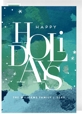 'Modern Holidays' Holiday Greetings Card