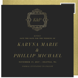 'Art Deco Inspired' Wedding Save the Date